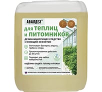 Дезинфектант для теплиц и питомников Абалдез на ЧАСах, 10 л 4607002308149