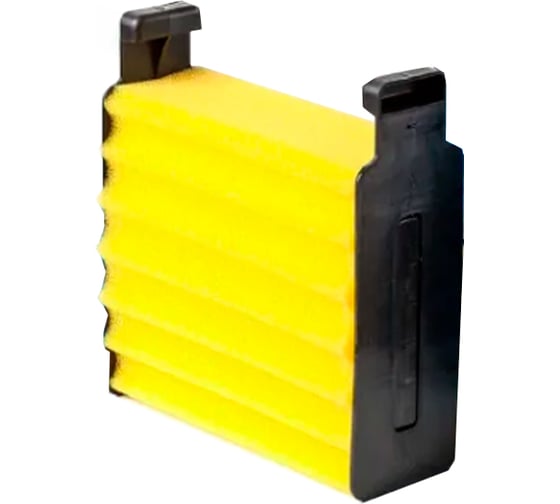 Фильтровальная губка Heissner цвет желтый, для тонкой очистки ET15-FP10C