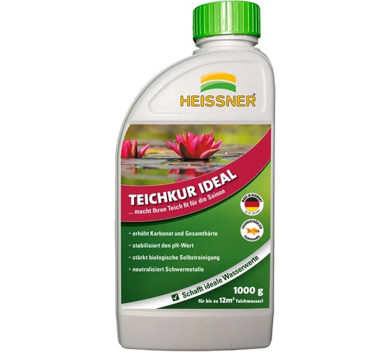 Стабилизатор рН для пруда Heissner TEICHKUR IDEAL, 1000гр TZ751-00
