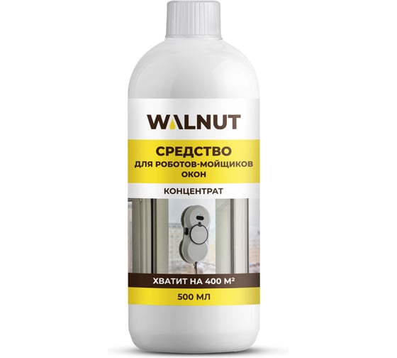 Средство для роботов-мойщиков окон WALNUT концентрат, 500 мл, WLN0046
