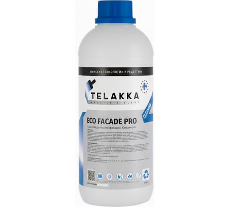 Средство для мойки фасадов. ECO FACADE PRO CLEANING 1л Telakka 7693730390157