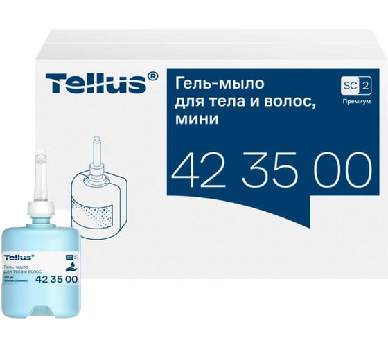 Гель-мыло для тела и волос Tellus мини, категория качества Премиум, 475 мл 423500