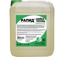 Средство для очистки поликарбоната, стекла и пленки от грязи, налета и биозагрязнений Рапид 5 л 4607002308453