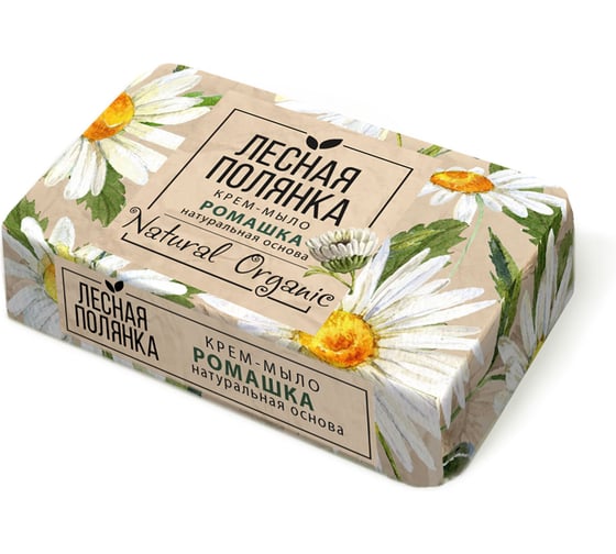 Мыло-крем туалетное ОФИСМАГ Лесная полянка, 90г, ромашка, натуральная основа, ш/к 94899 702648