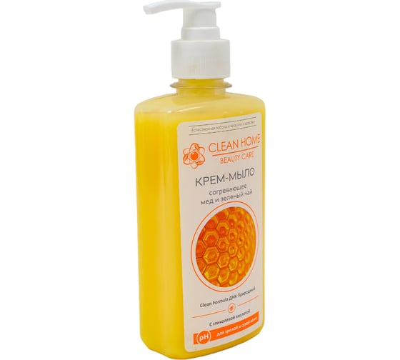 Крем-мыло CLEAN HOME BEAUTY CARE с дозатором согревающее 350 мл 544