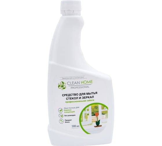 Средство для мытья стекол CLEAN HOME запасной блок, 500 мл 513