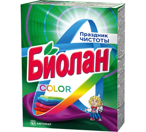Стиральный порошок БИОЛАН автомат Color, 350г ш/к 13623 608510