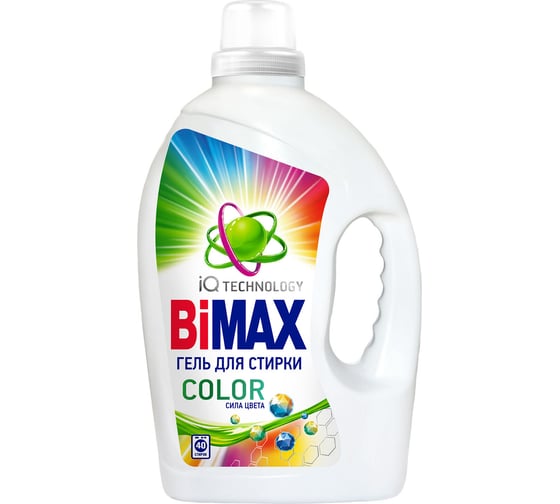 Гель для стирки BIMAX с пятновыводителем 2,6л Color, 97463 702637