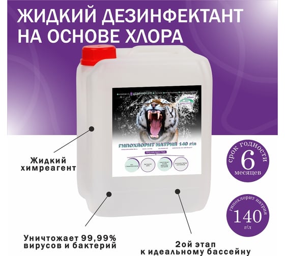 Средство для дезинфекции КЕНАЗ КЕНАРИТ 140 г/л, 20 л 226313