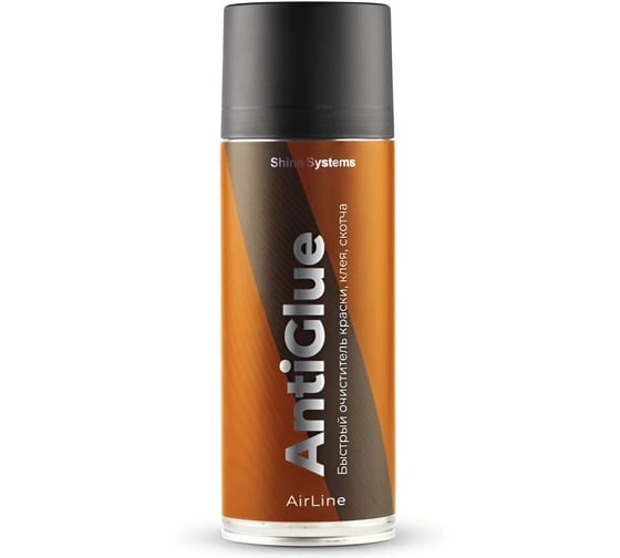 Деликатный очиститель от клея, скотчей, краски, тонировки Shine systems AirLine AntiGlue 400 мл SS940 1