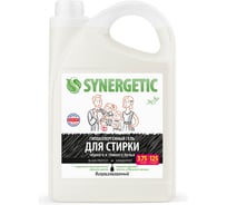 Биоразлагаемый концентрированный гель для стирки SYNERGETIC BLACK PROTECT, 3,75 л (125 стирок) 109837
