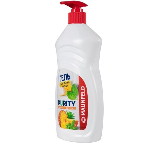 Гель для мытья посуды Maunfeld Purity Ананас и базилик 450г дозатор (2 шт) MDL450PD_FP