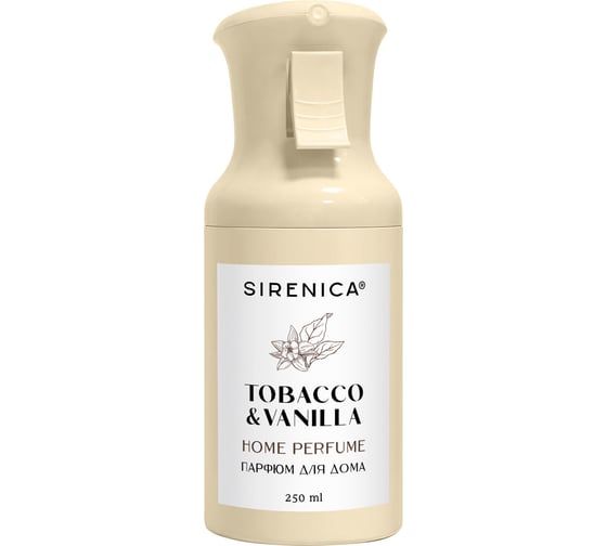 Освежитель воздуха парфюм для помещений аэрозольный Sirenica 250мл TOBACCO & VANILLA, ЧЕСТНЫЙ ЗНАК, 701560