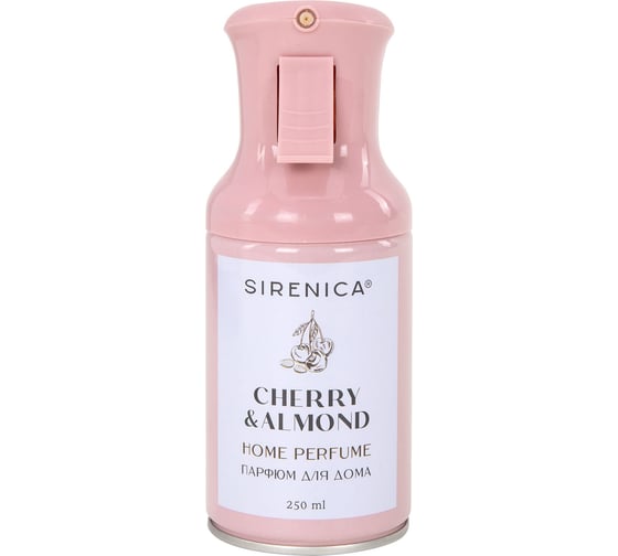 Освежитель воздуха парфюм для помещений аэрозольный Sirenica 250мл CHERRY & ALMOND, ЧЕСТНЫЙ ЗНАК, 701561