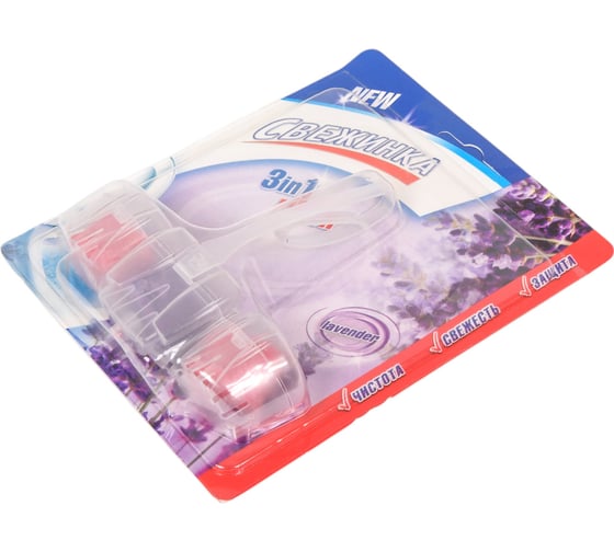 Освежитель Свежинка Блистер WC 3 in 1 Fresh Lavender 40 гр 3025