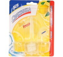 Освежитель Свежинка Блистер WC 3 in 1 Fresh Lemon 40 гр 3024