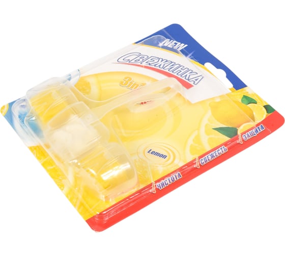 Освежитель Свежинка Блистер WC 3 in 1 Fresh Lemon 40 гр 3024