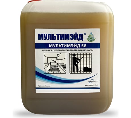 Концентрированное, высоко щелочное пенно-моющее средство Мультимэйд 58 5 л 4607002304400