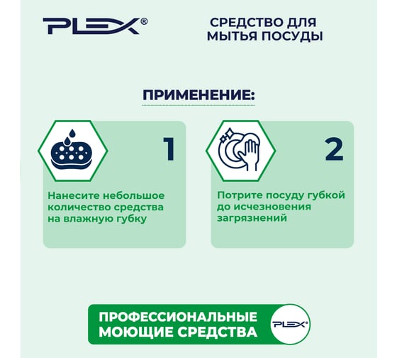 Средство для мытья посуды PLEX без отдушки, 5 л УТ000005605