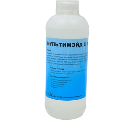 Концентрированное щелочное комплексное средство для плитки и сантехники, Мультимэйд С90 1 л 4607002302840