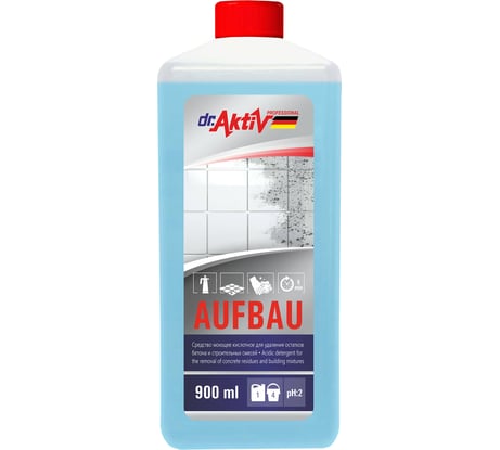 Моющее кислотное средство для удаления остатков бетона Sintec Dr.Aktiv Aufbau 900 мл 802619