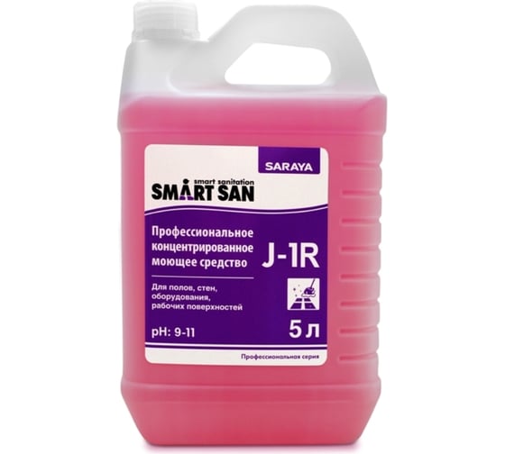 Дезинфицирующее средство с моющим эффектом Saraya Smart San J-1R 5 кг. 67007