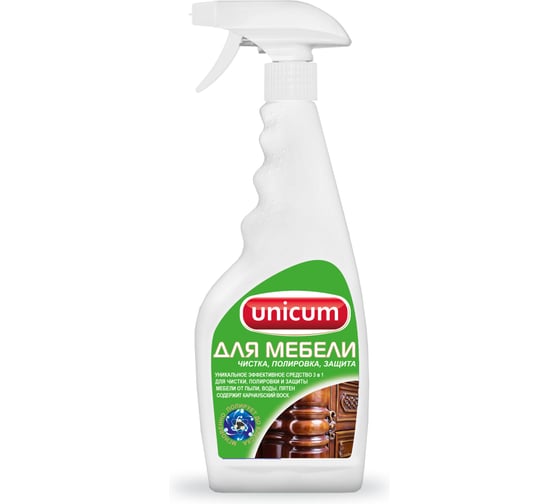 Средство для полировки и ухода за мебелью UNICUM 3 в 1, 0.5 л 300308/6
