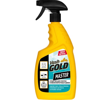 Средство для плитки и межплиточных швов VASH GOLD Master 750 мл., спрей 307802
