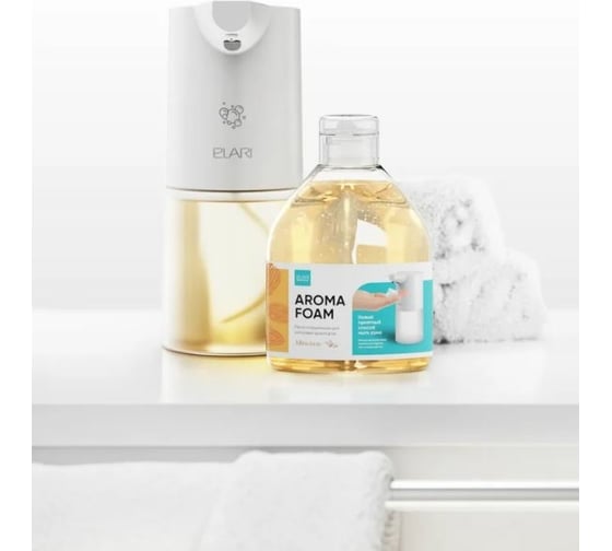 Очищающая пена для заправки дозаторов ELARI Aroma Foam Миндаль, 450 мл, foam Almonds 450