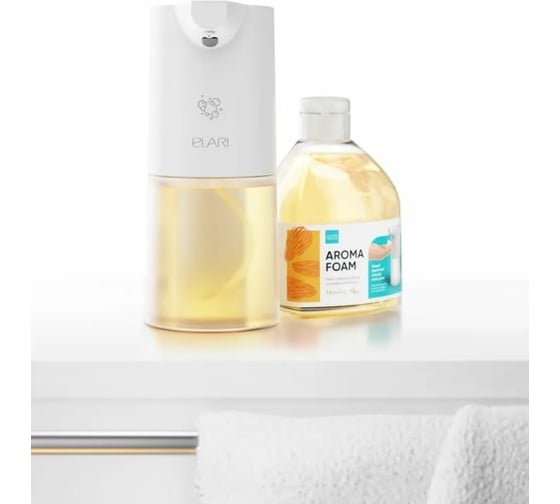 Очищающая пена для заправки дозаторов ELARI Aroma Foam Миндаль, 450 мл, foam Almonds 450