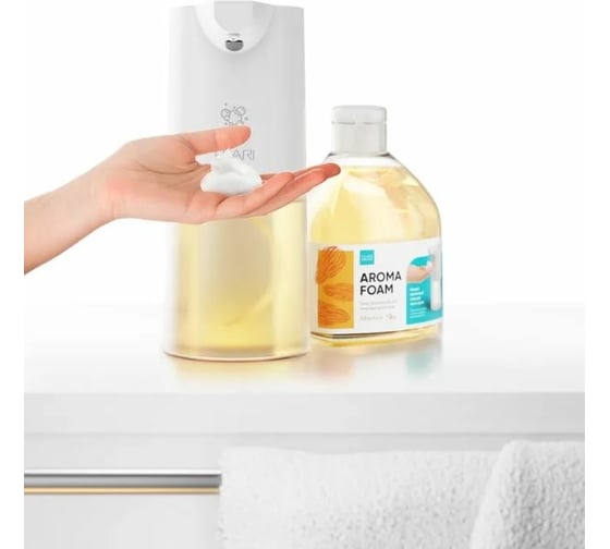Очищающая пена для заправки дозаторов ELARI Aroma Foam Миндаль, 450 мл, foam Almonds 450