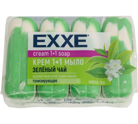 Крем-мыло ЗEXXE Зеленый Чай 4 шт., 90 г 226765