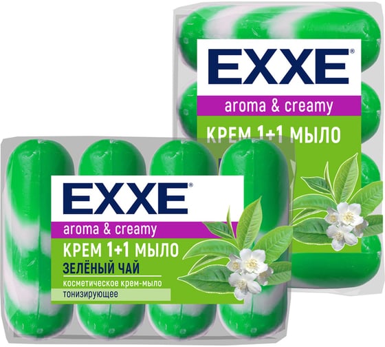 Крем-мыло ЗEXXE Зеленый Чай 4 шт., 90 г 226765