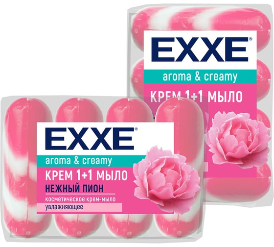 Крем-мыло EXXE Нежный Пион 4 шт., 90 г 230599 1