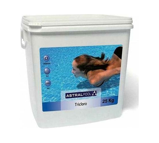 Таблетки для бассейна ASTRAL Трихлор 250 г, 25 кг 34436