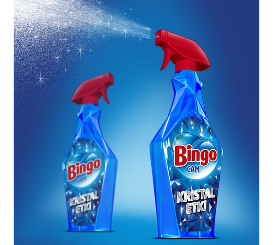 Средство для мытья стекол, зеркал BINGOSOFT BINGO WINDOW CRISTAL 500 г, Bingo (15) 5035115