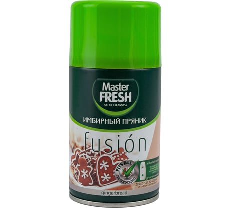 Освежитель воздуха MASTER FRESH сменный блок, имбирный пряник, 250 мл 218369