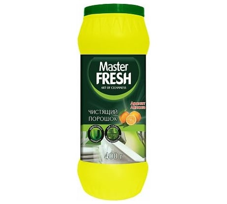 Чистящее средство для кухни и ванной MASTER FRESH 400 г, лимон 218404