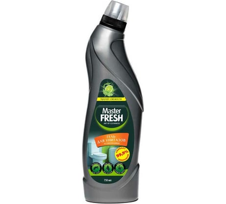 Средство для мытья сантехники и унитазов MASTER FRESH 750 мл 218407