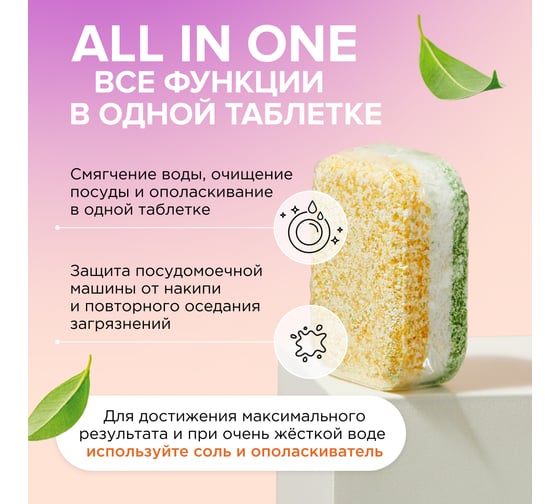 Био. экологичные таблетки для ПММ SYNERGETIC бесфосфатные в водорастворимой пленке, без запаха, 100шт 4607971451976 102100 102100lh 102100avt