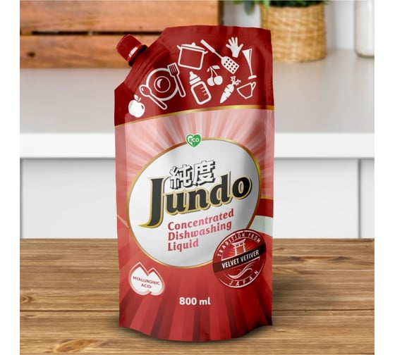 Гель для мытья посуды Jundo Velvet vetiver 0.8 л 4903720020432