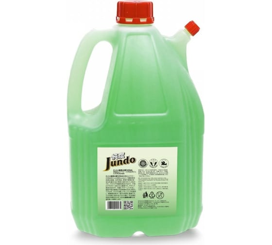 Гель для мытья посуды Jundo Green tea with mint 4 л 4903720020234