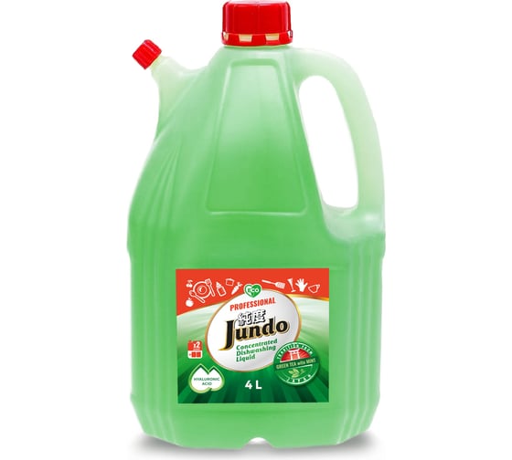 Гель для мытья посуды Jundo Green tea with mint 4 л 4903720020234