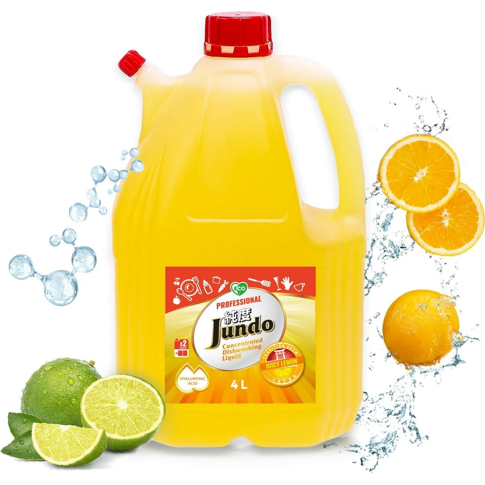 Гель для мытья посуды Jundo Juicy lemon 4 л 4903720020241 - выгодная ...