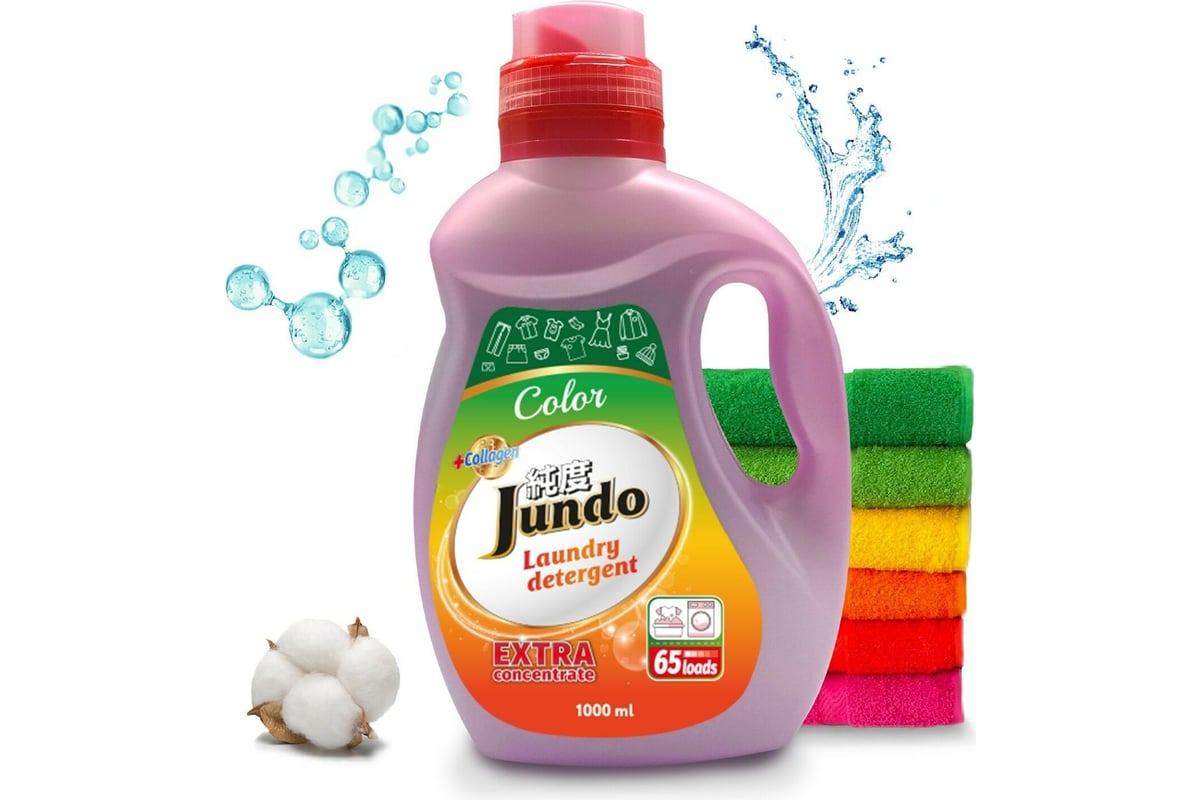Гель для стирки цветного белья Jundo Color 1 л 4903720021200 - выгодная ...