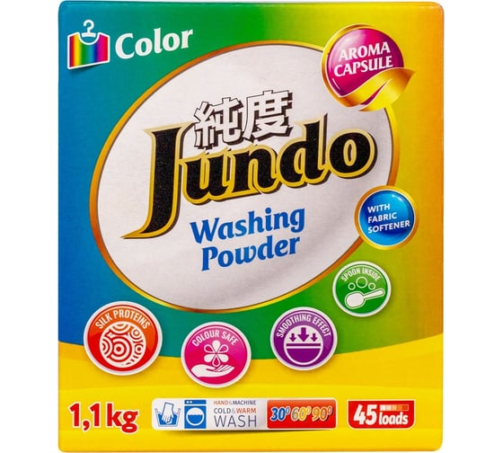 Стиральный порошок для цветного белья Jundo Color 1.1 кг 4903720021118 1