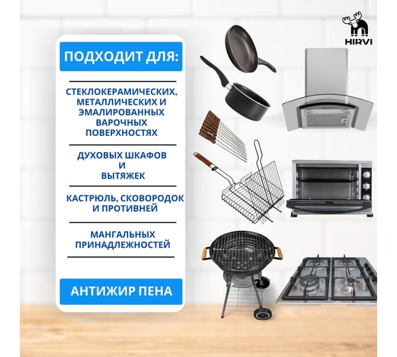 Средство для чистки гриля, духовых шкафов и барбекю HIRVI Smoke Clean 5 л 332а233