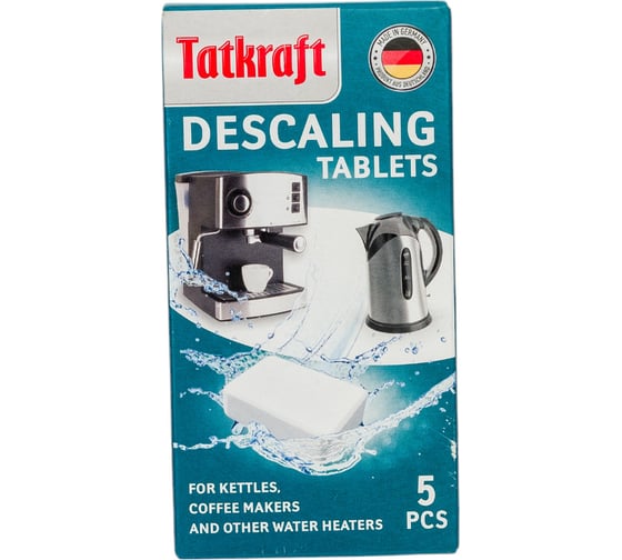 Средство для кофемашины Tatkraft от накипи, для очистки, 5 шт 12486