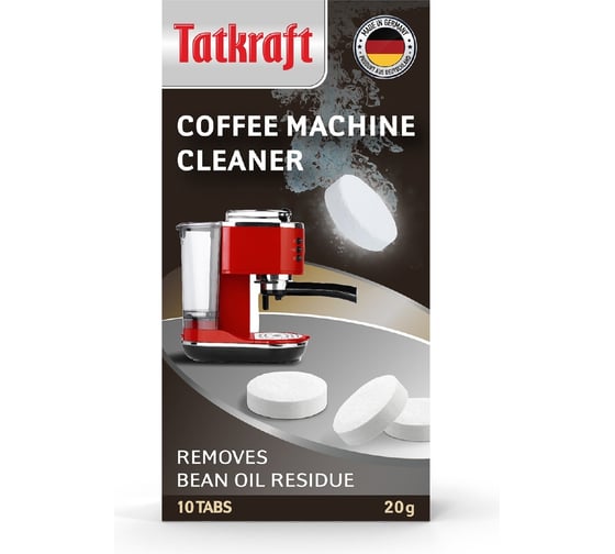 Таблетки для кофемашины Tatkraft от кофейных масел, с активным кислородом 12783