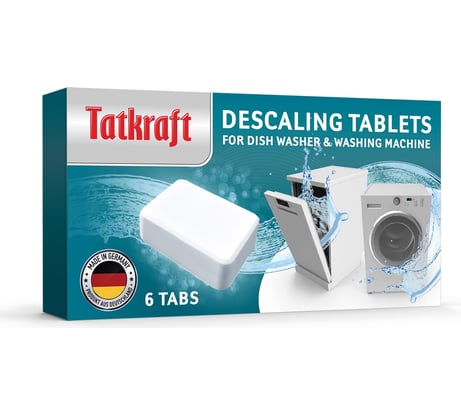 Таблетки для посудомоечной и стиральной машины Tatkraft от накипи, 6 шт 12776